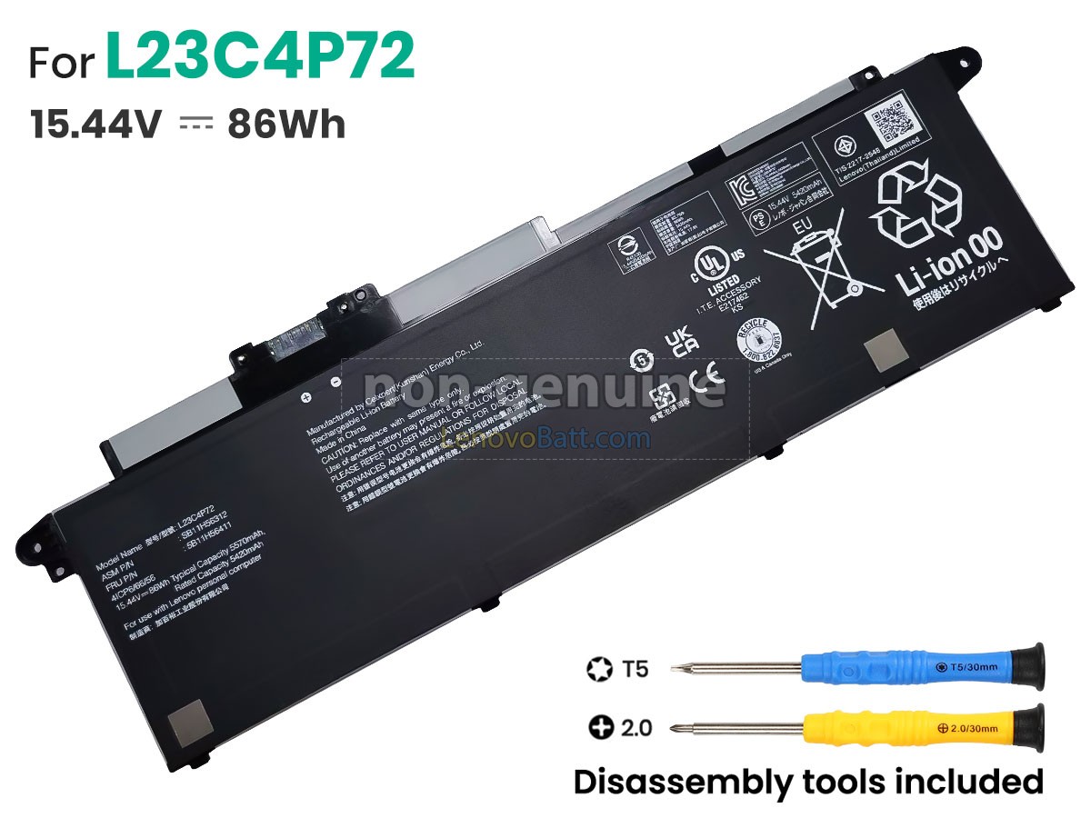 Lenovo L23C4P72 battery replacement