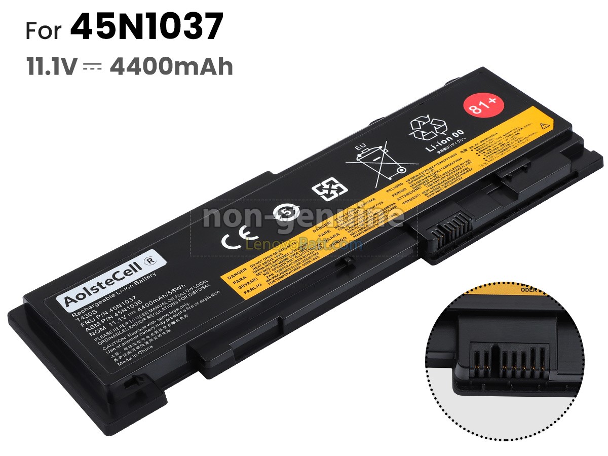 11.1V 4400mAh Lenovo 45N1064 battery