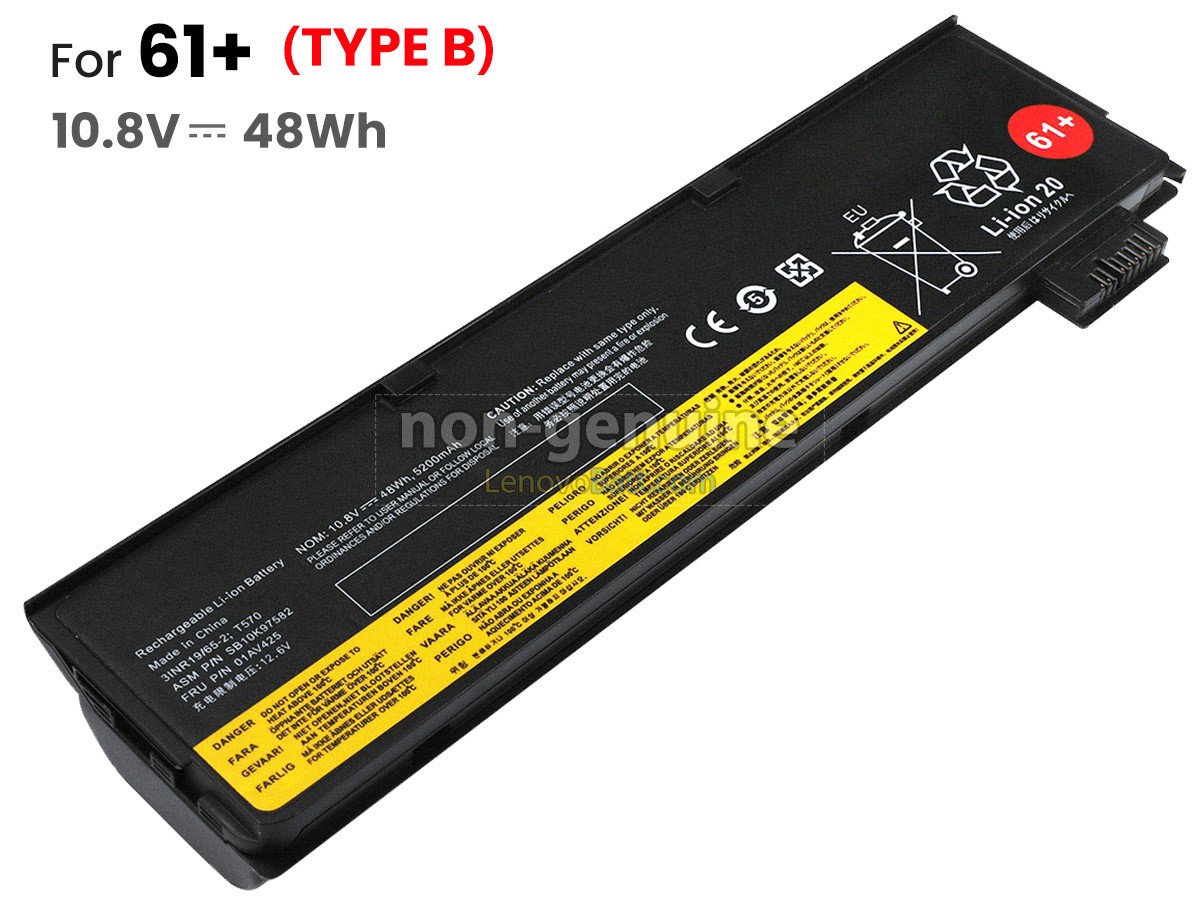 10.8V 48Wh Lenovo 01AV424 battery