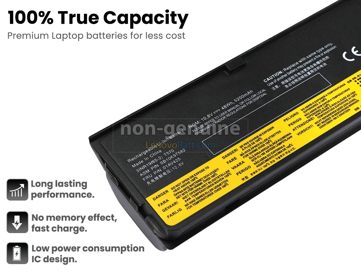 Lenovo ThinkPad T570 20H9001G battery replacement