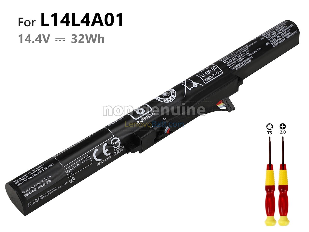 14.4V 32Wh Lenovo L14L4A01(4ICR19/66) battery