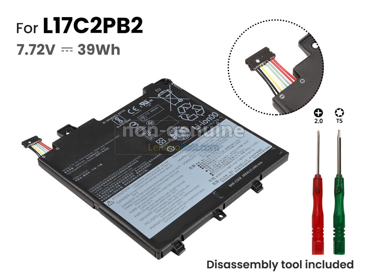 7.6V 30Wh Lenovo L17C2PB2 battery