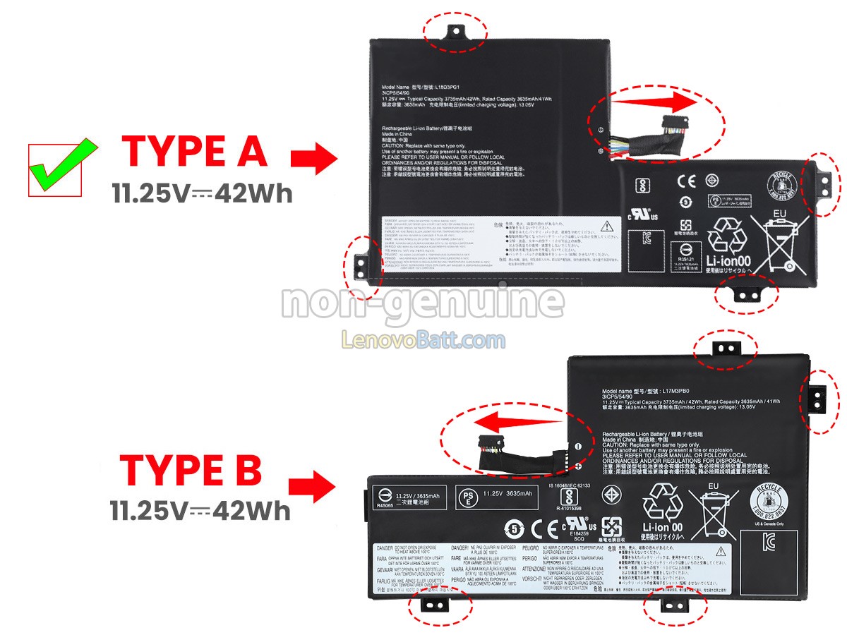 11.25V 42Wh Lenovo 100E Chromebook-81ER0001 battery