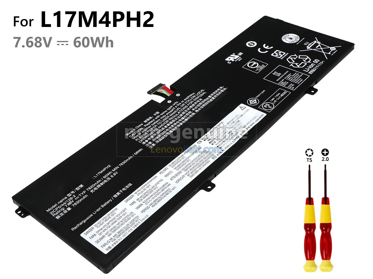 7.68V 60Wh Lenovo L17C4PH1 battery