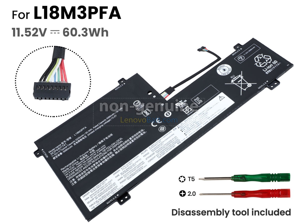 Lenovo L18M3PFA battery replacement