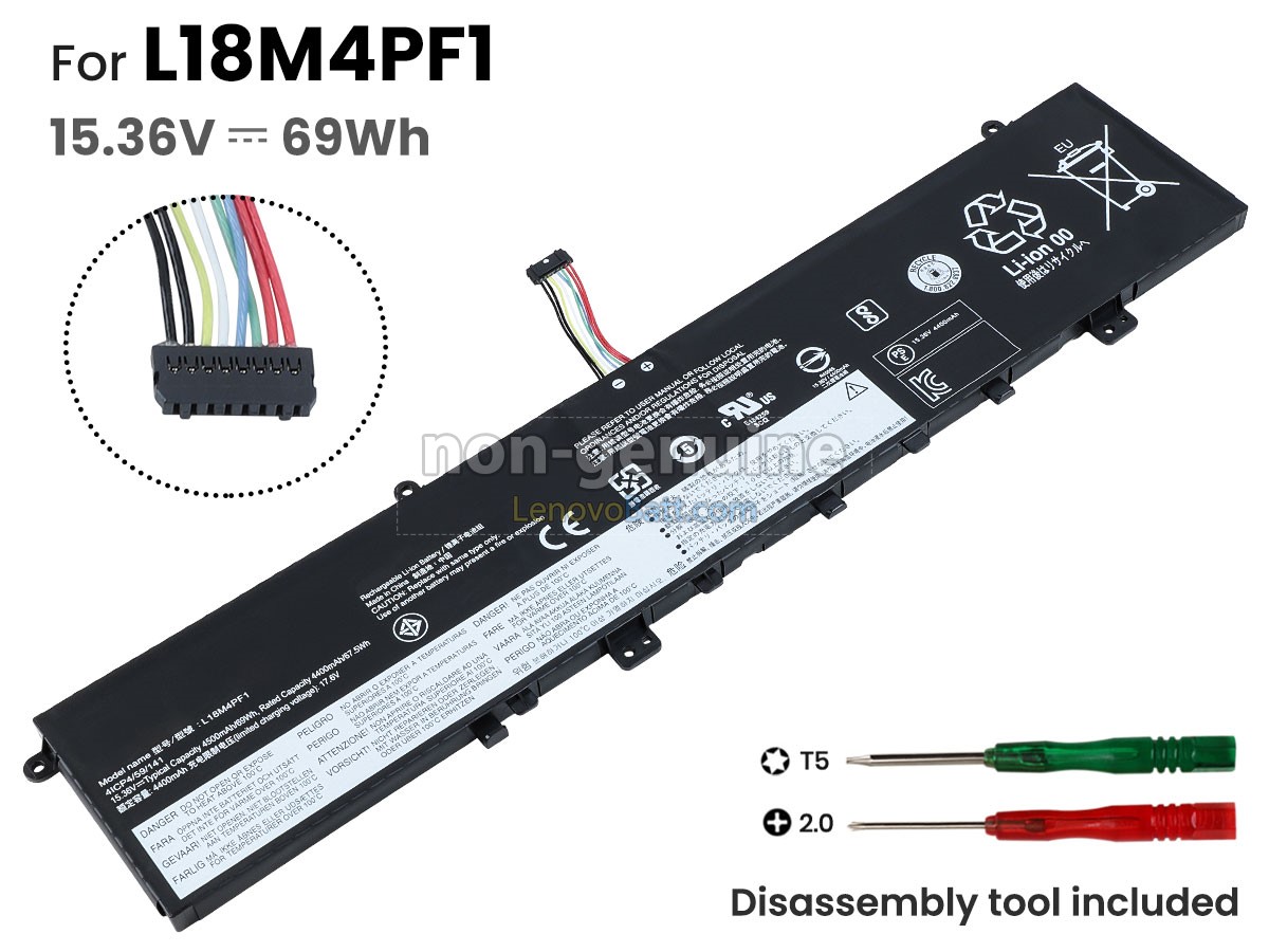 Lenovo L18M4PF1 battery replacement