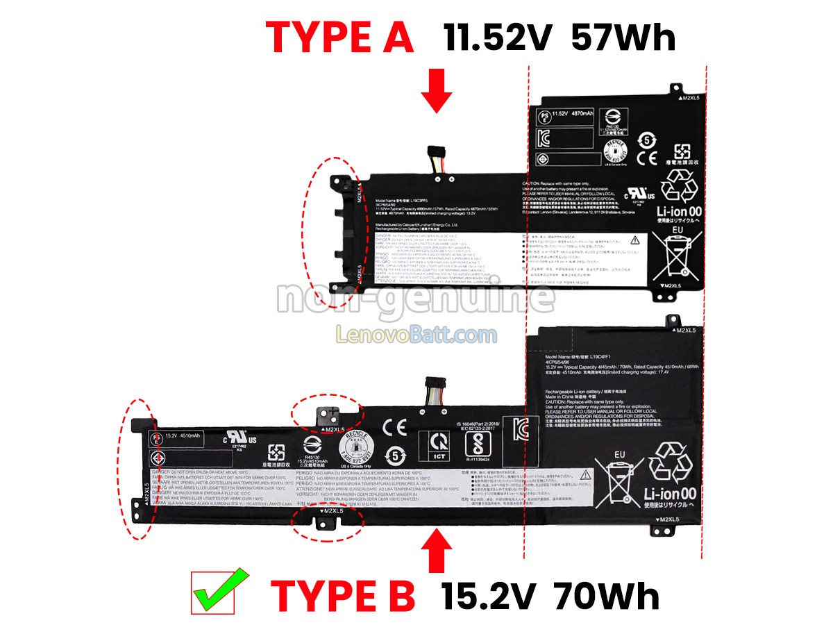 Lenovo IdeaPad 5-15IIL05-81YK00GBRE battery replacement