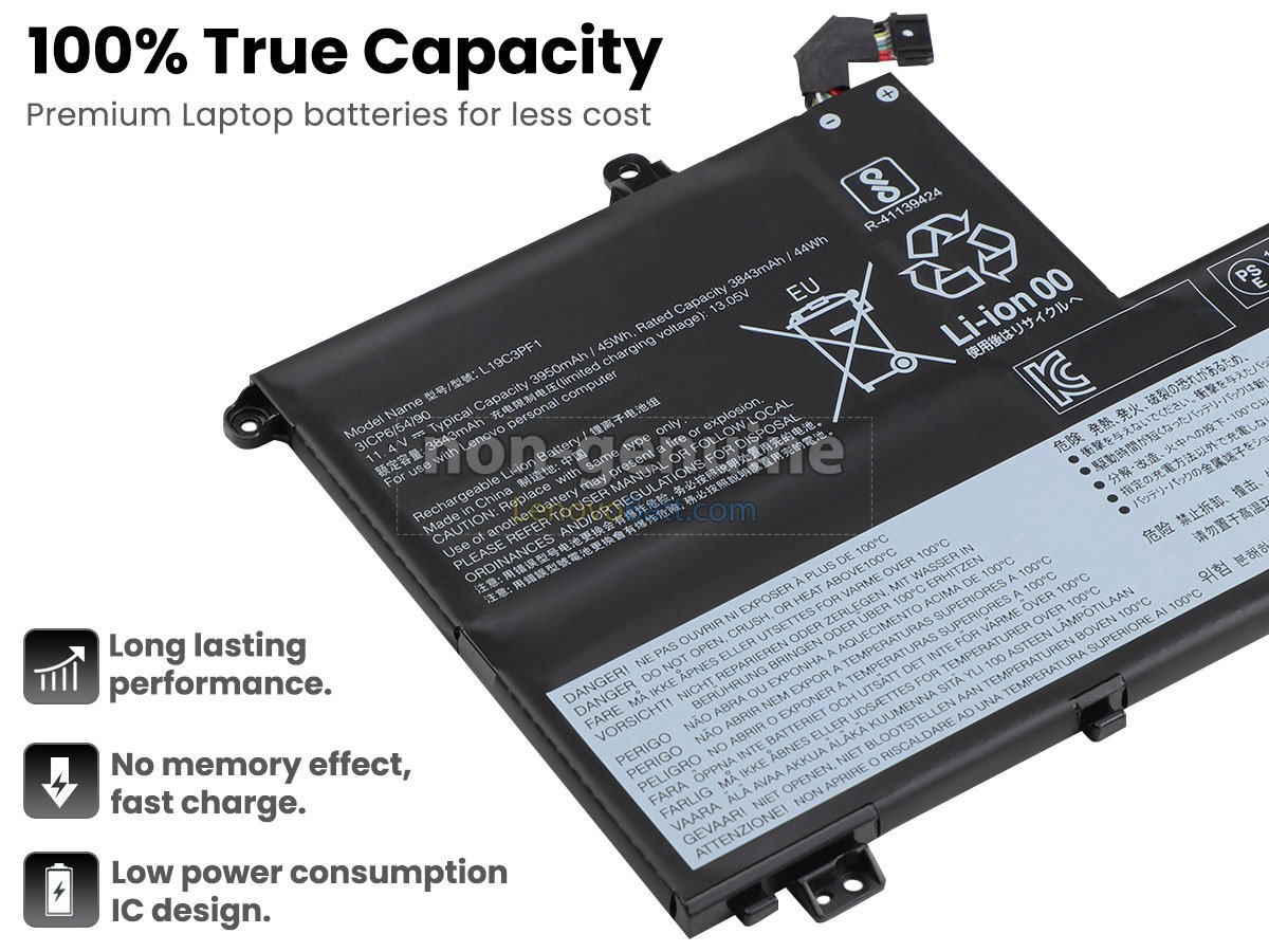 11.4V 45Wh Lenovo THINKBOOK 14-IML battery